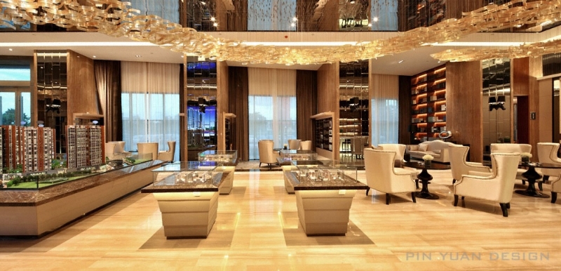 【品源设计】河源.宝晟地产四期售楼中心实景-2