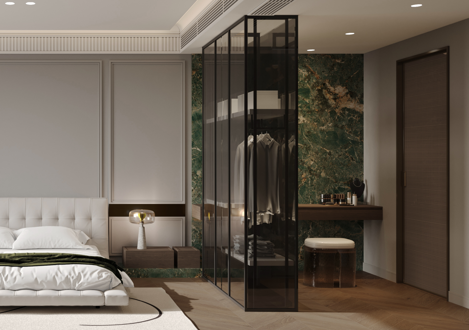 【微视设计&设计管家】长沙印长江360上叠别墅法式轻奢-11