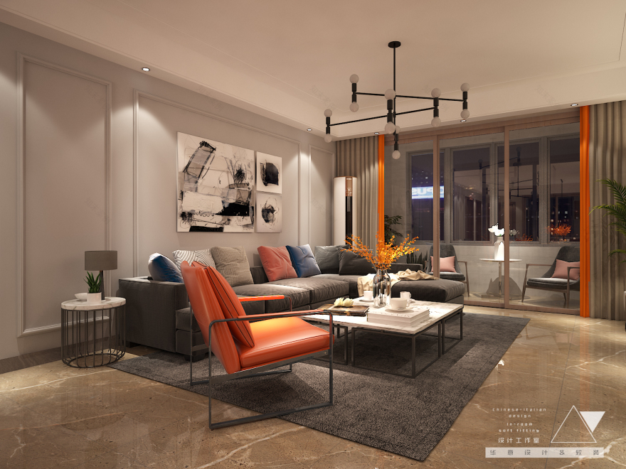 济宁绿地国际城平层洋房室内设计方案-61