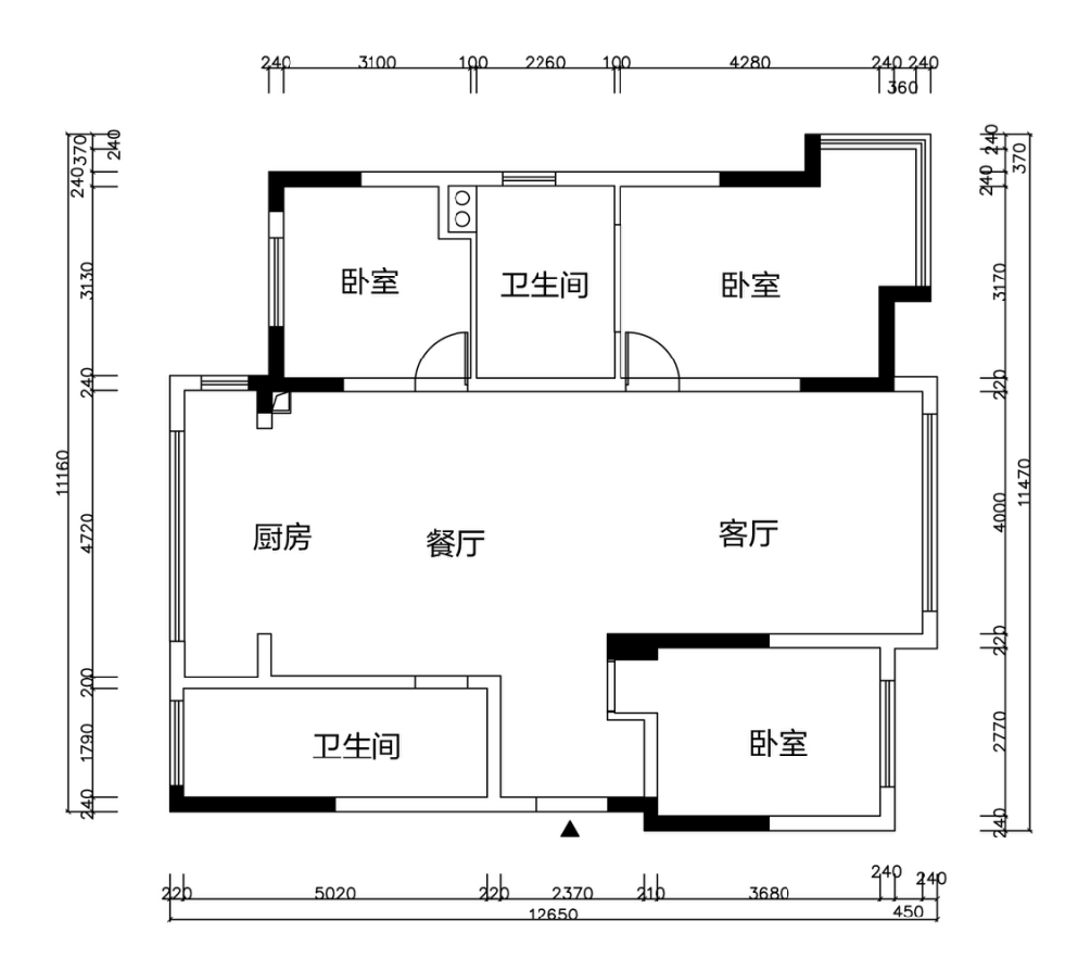 150㎡现代轻奢风住宅设计丨刘成倩-2