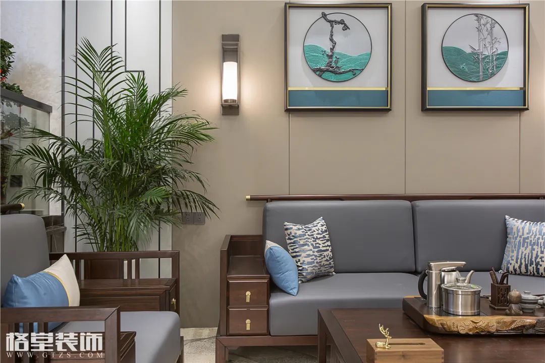 常山浅水湾 92#中式美墅设计丨格堂装饰-41