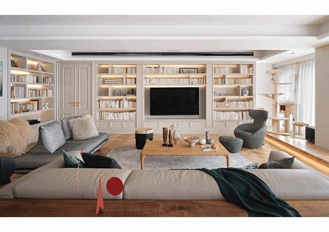 静安寺 327㎡藏书之家丨中国上海丨上海示觉室内设计事务所-1