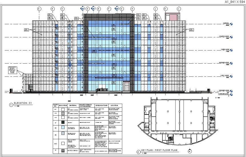 无冲突的三维建筑信息模型 Revit 商业服务建筑模型-26