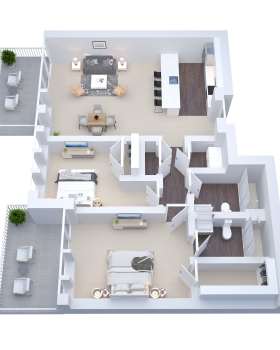 三维楼层平面渲染服务丨The 2D3D Floor Plan Company