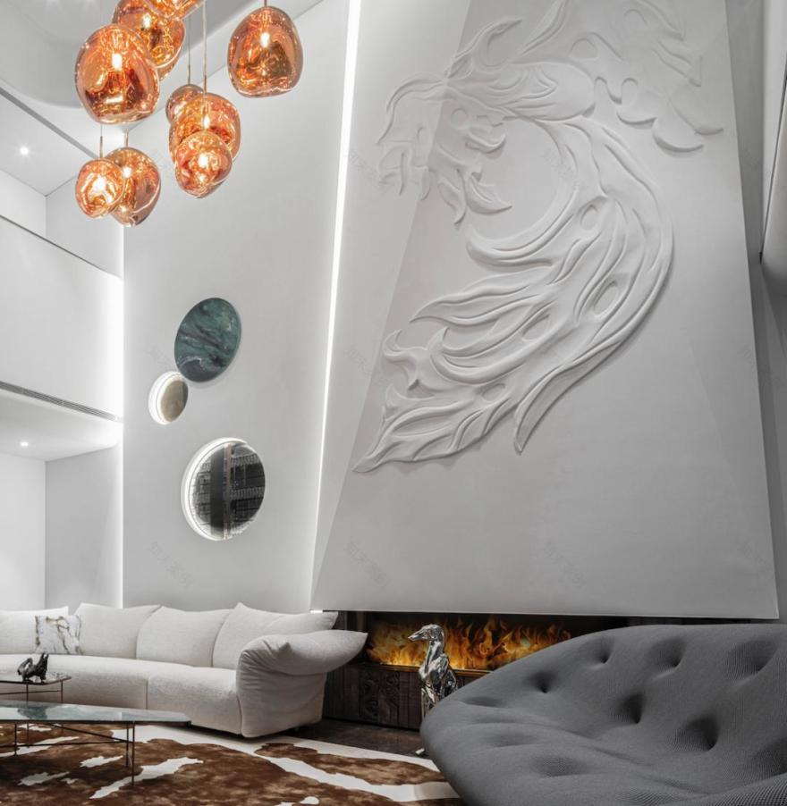 山西大同500㎡复式大宅设计丨中国大同丨麦驰设计-54