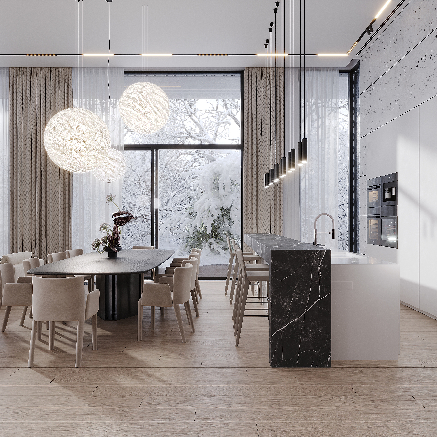 Interior design villa at Moscow-2