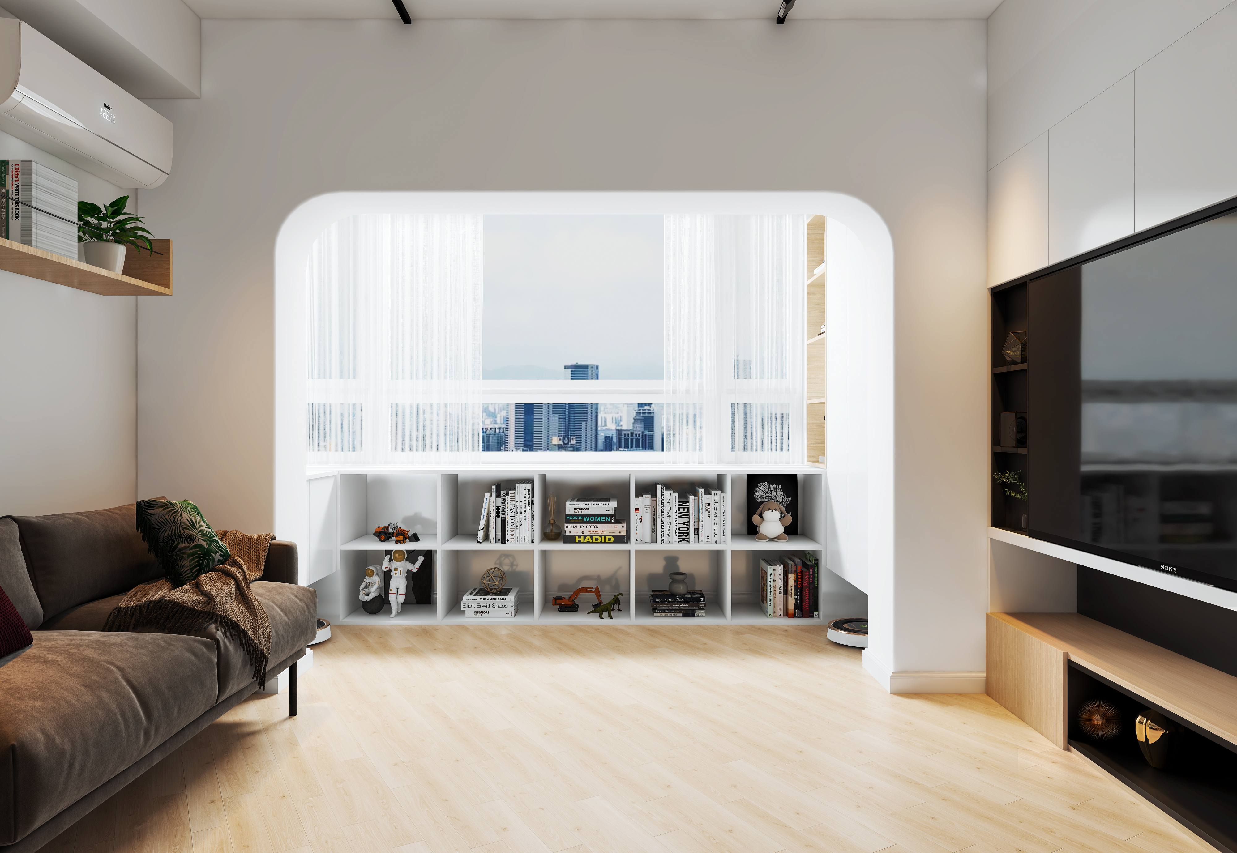 深圳口山设计：福田·长泰花园原木风，简约时尚又温馨-3