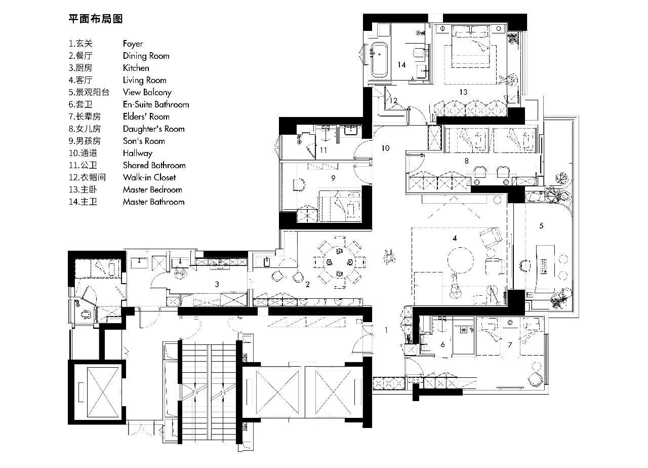 超级平常空间设计 | 深圳·恒裕滨城210㎡住宅-11