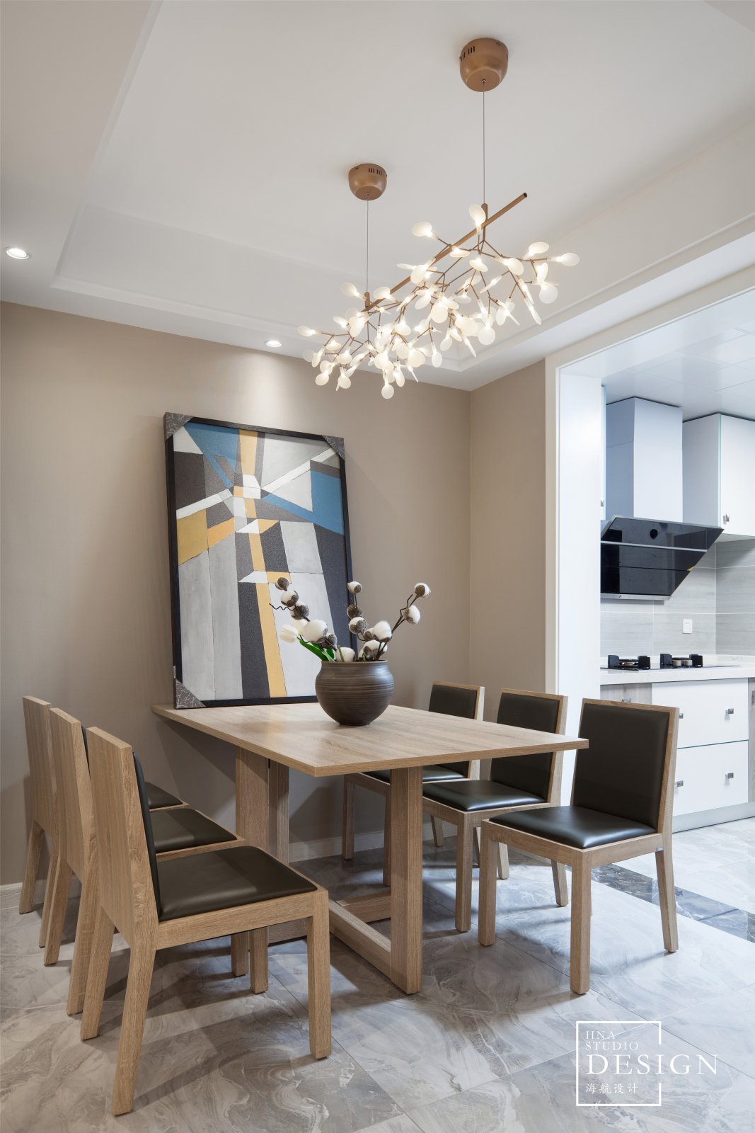 【托斯卡纳的小镇时光】乾盛兰庭140㎡现代风住宅  海航设计-8