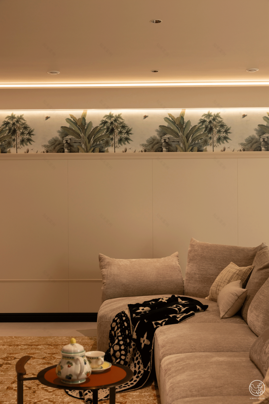 300㎡跃层,在光与曲线里,把生活安稳下来-33