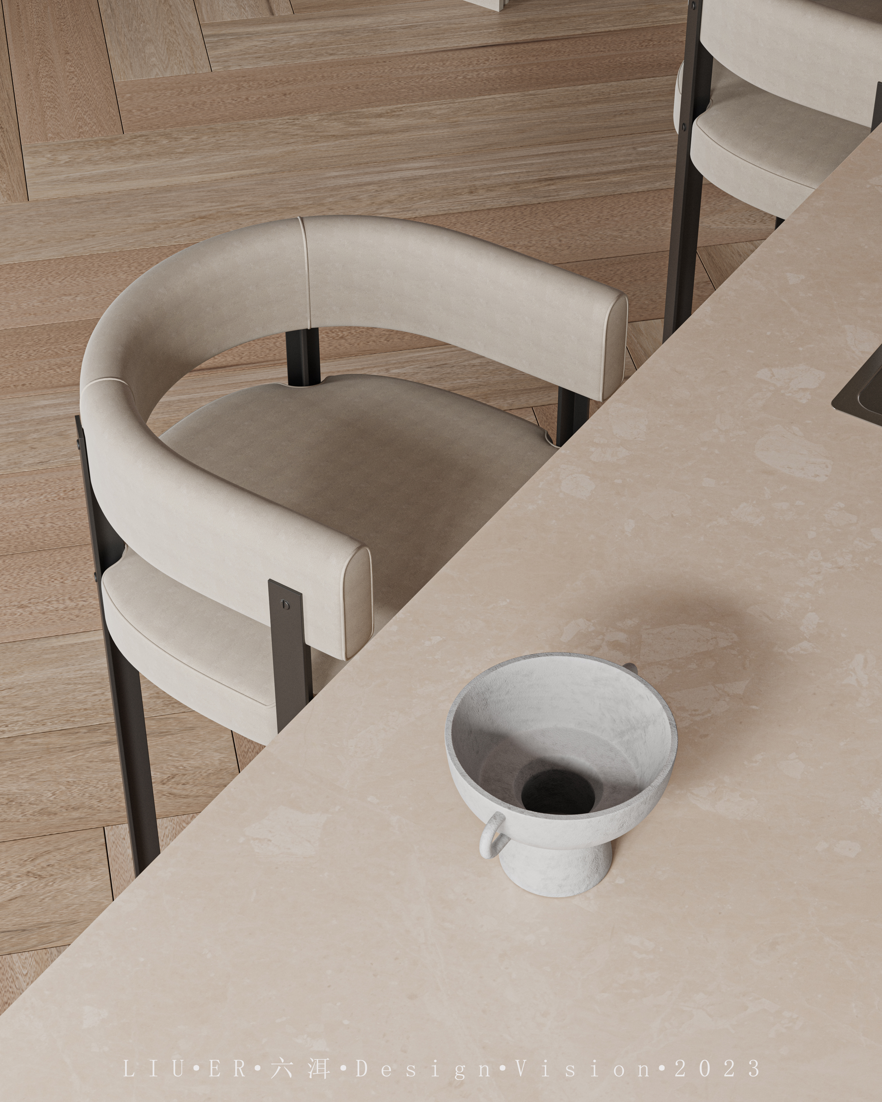 近期渲染作品——CR法式建模渲染-6