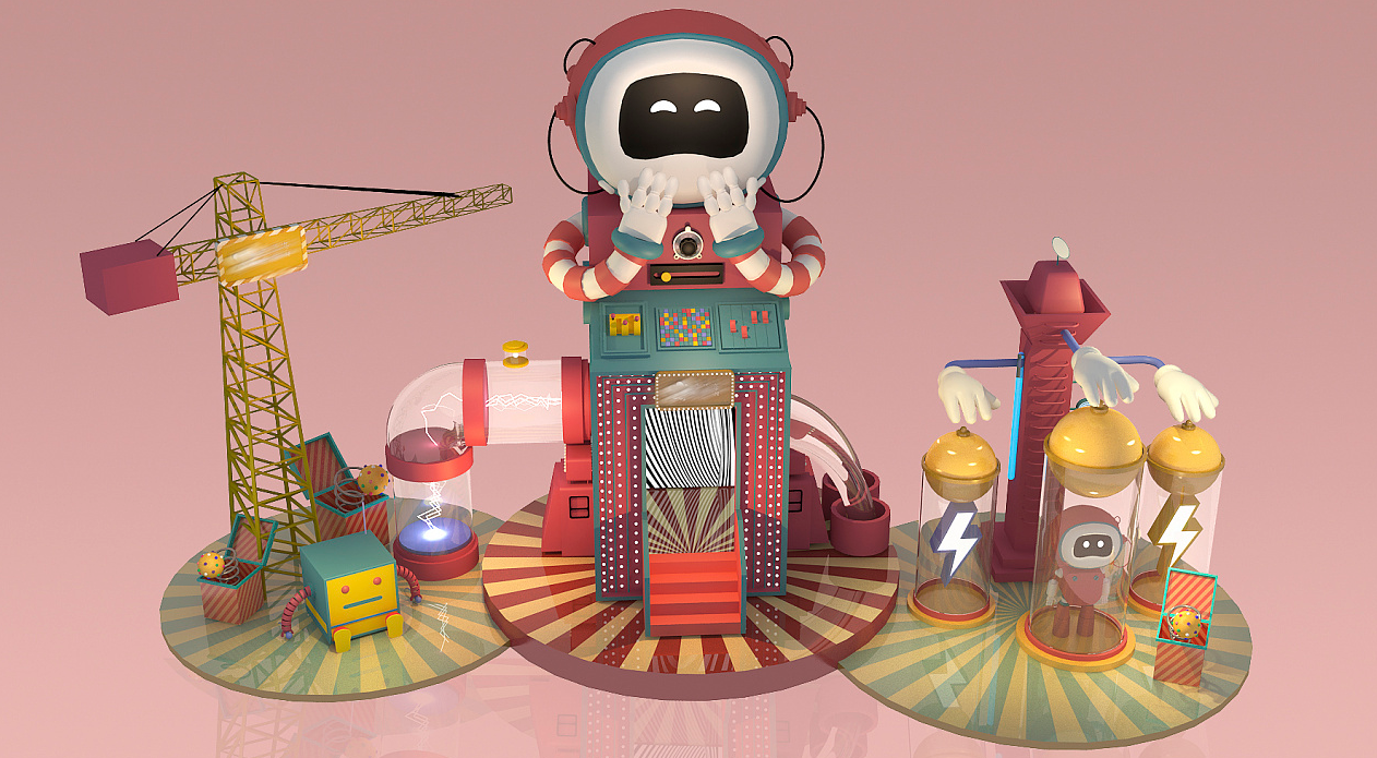 Robot Commercial art display-2