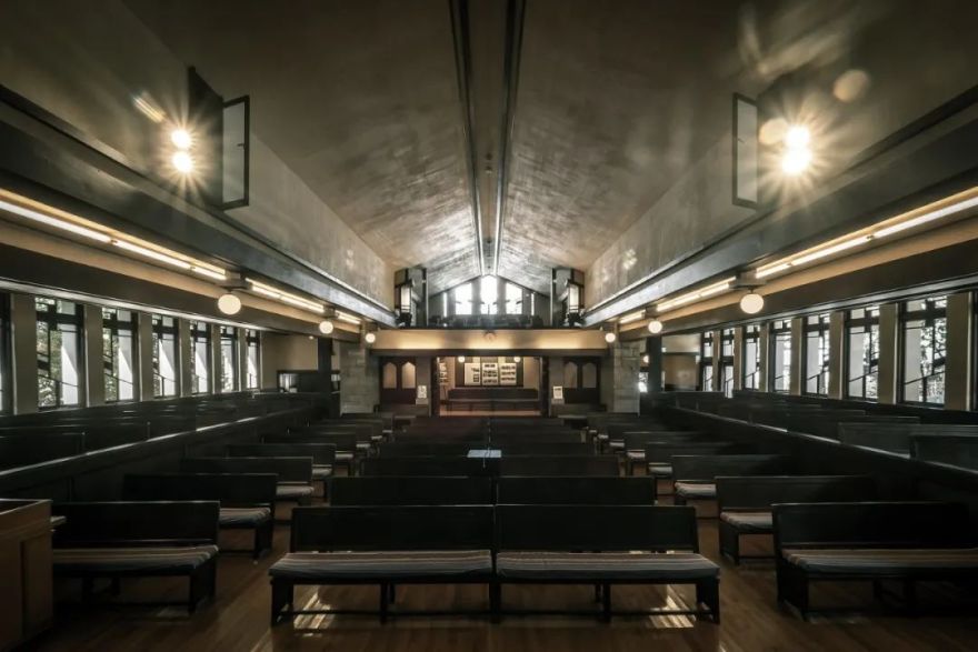 自由学园明日馆丨日本东京丨弗兰克·劳埃德·赖特,远藤新-45