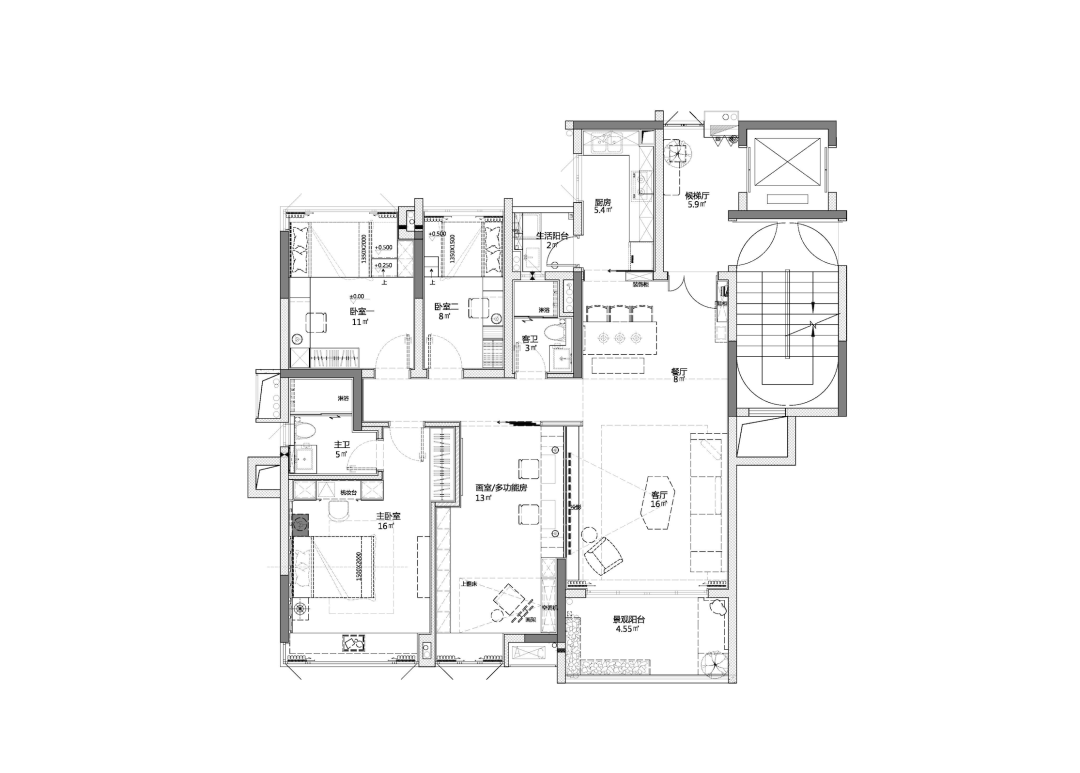新世界逸璟湾 · 湖景墅式空间,轻奢生活典范丨中国佛山丨H DESIGN（旋木尚艺）-13