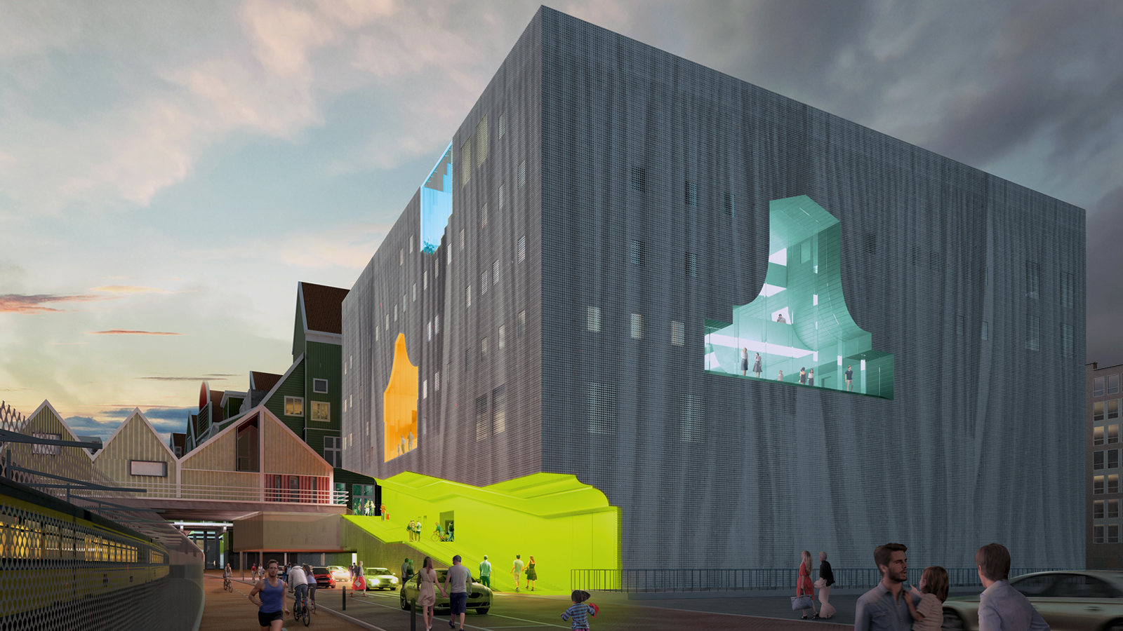 荷兰 Zaanstad 文化中心 | 融入乡村风格的创新设计-0