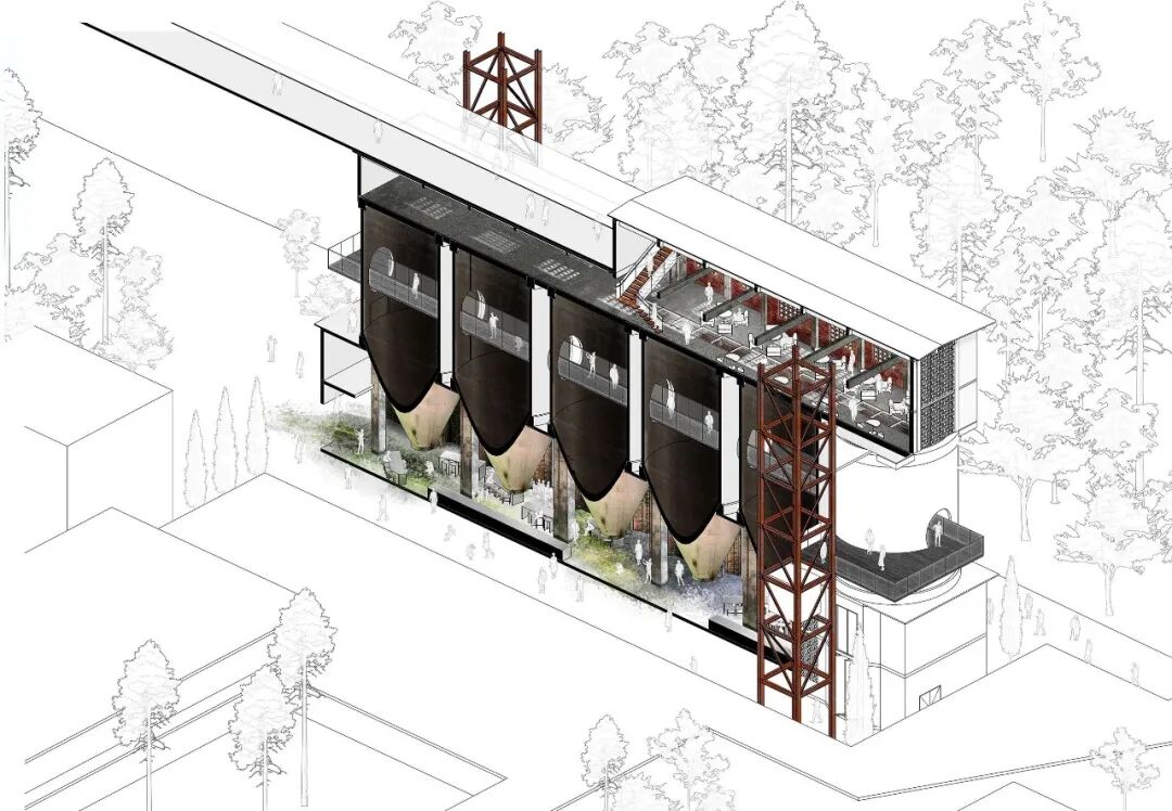 llLab.|杭钢焦炉筒仓改造邀请竞赛概念方案HZSTEELCokeOvenandSilosConcept-101