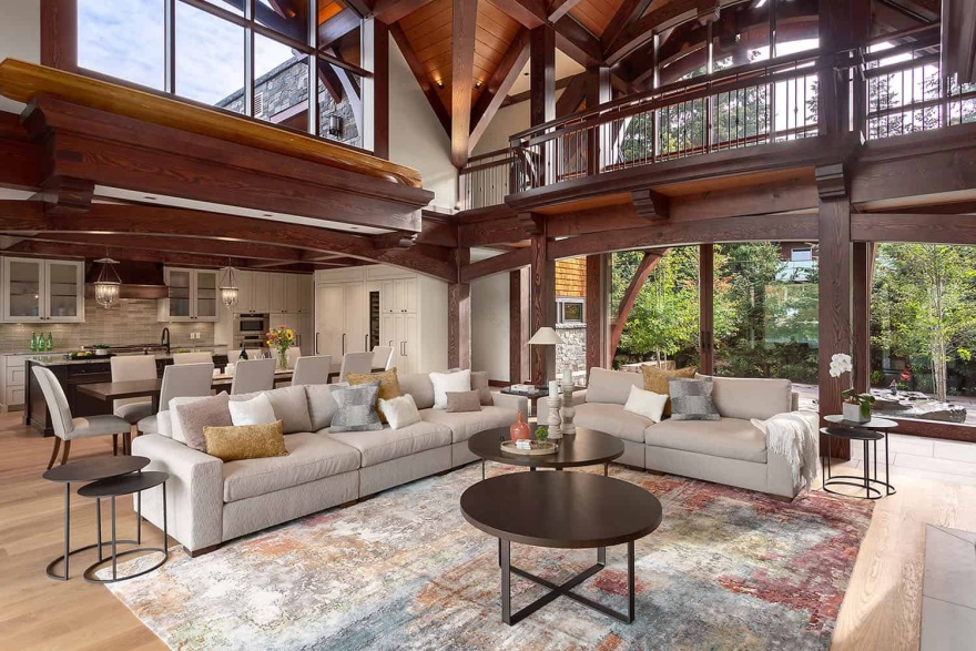 Modern timber frame home in Whistler designed for entertaining-10