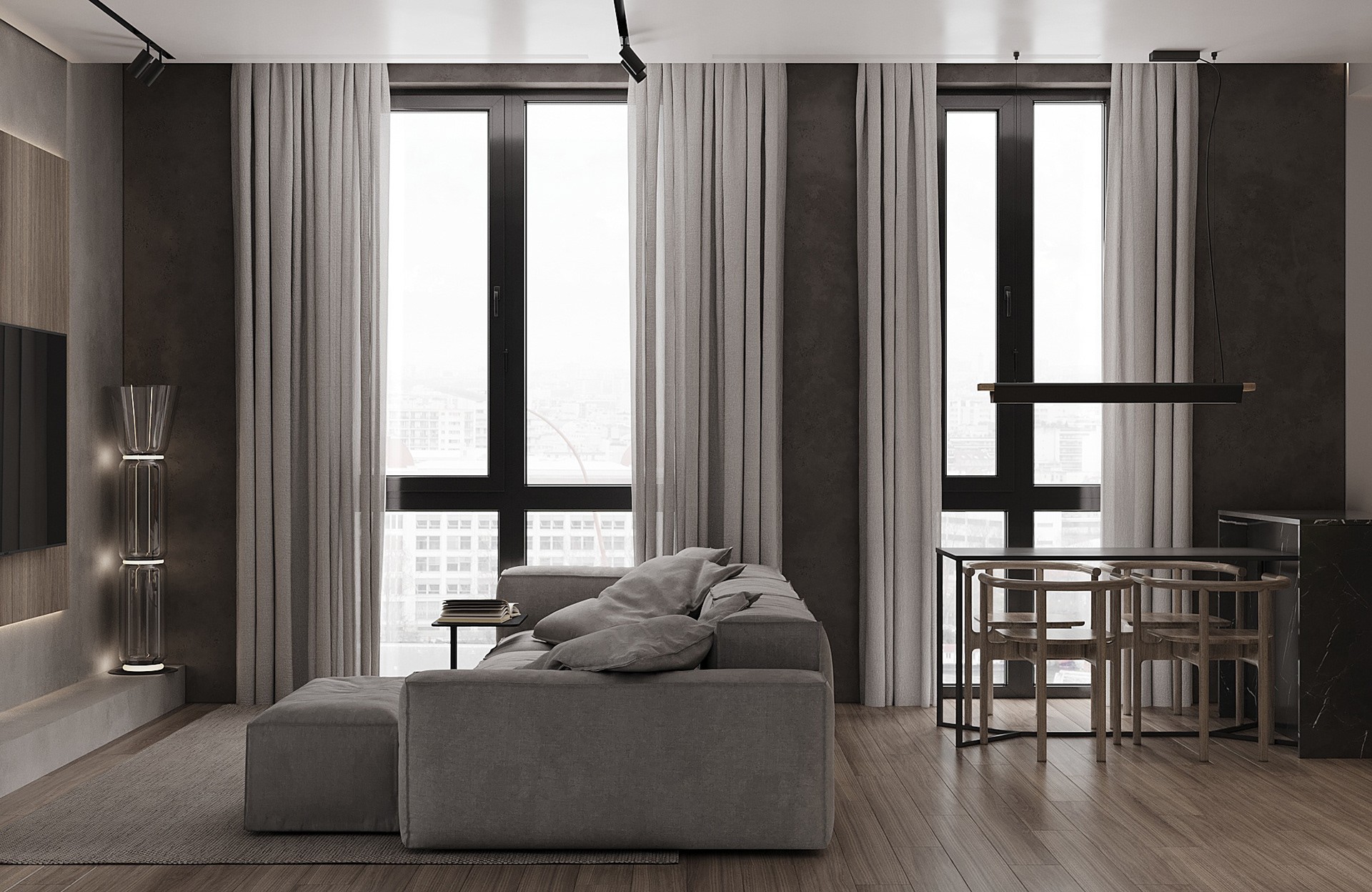 高级灰色系公寓设计 超舒适-11