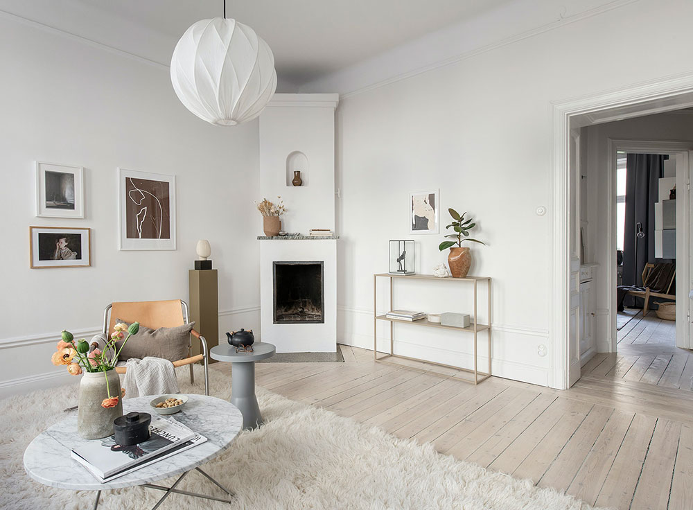 瑞典温馨女性公寓，弧形设计成亮点-14