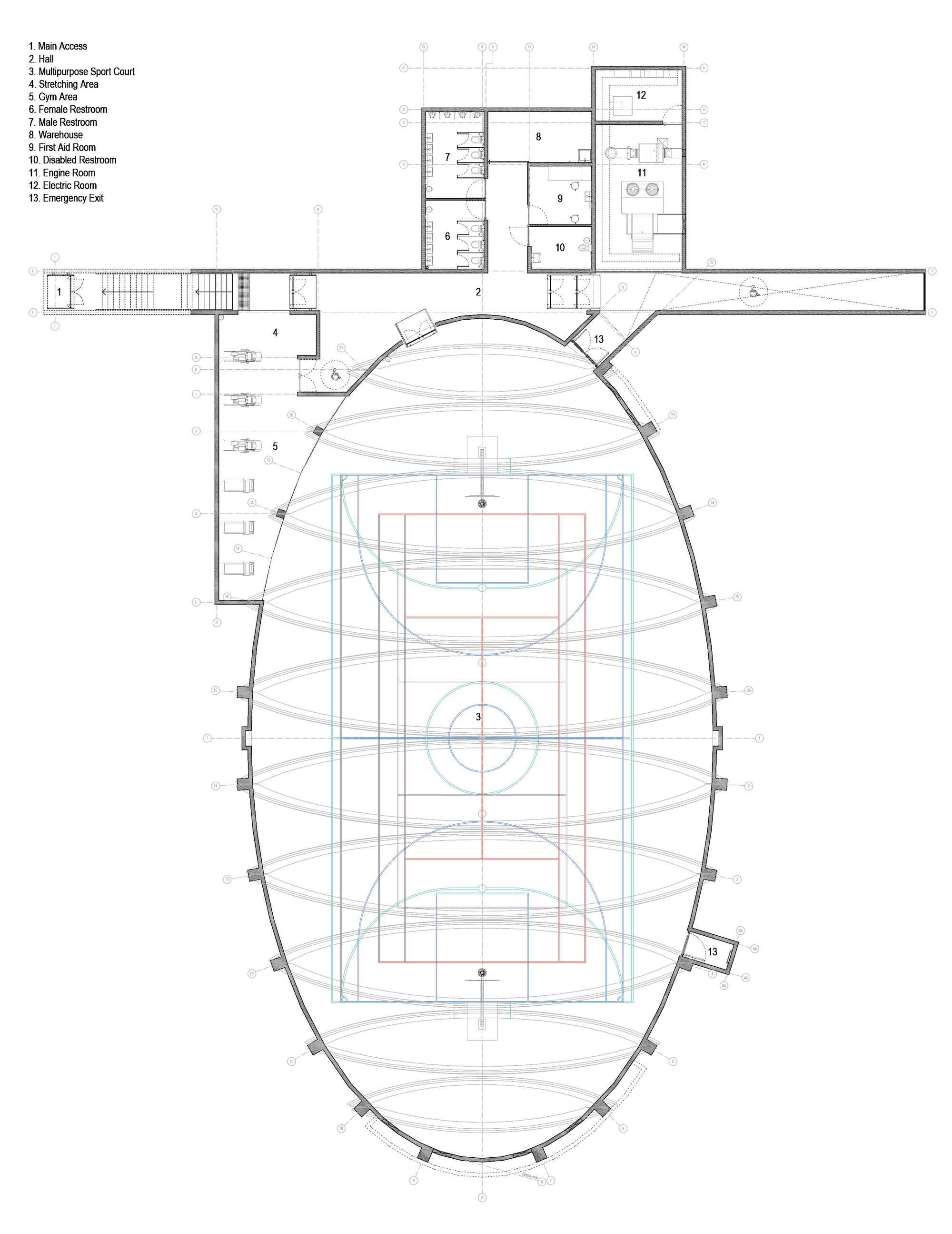 阿尔玛体育馆丨智利丨Benjamín Murúa Arquitectos-17