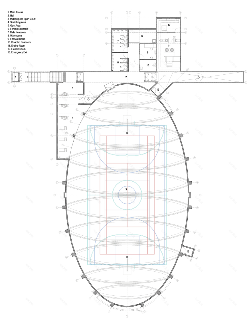 阿尔玛体育馆丨智利丨Benjamín Murúa Arquitectos-17