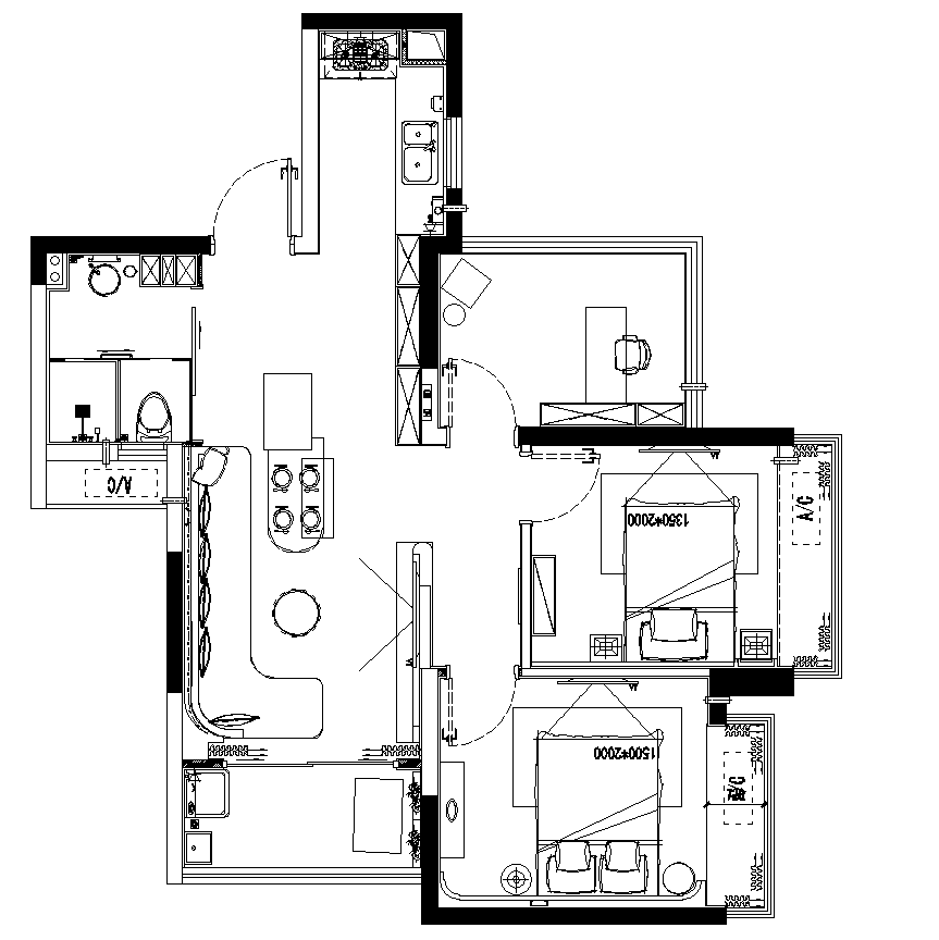 柳州荣和天筑76样板间丨中国柳州丨元禾大千-30