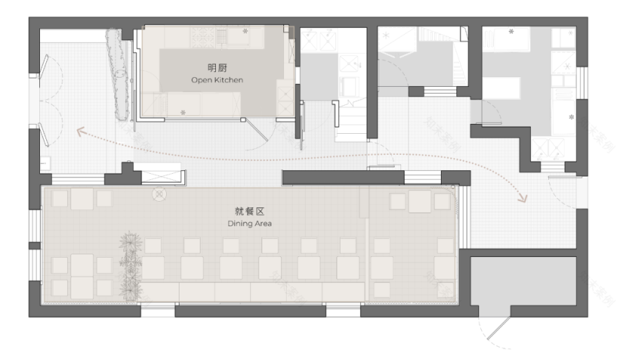 万慕设计|LESSENCE法餐厅-空间篇-43