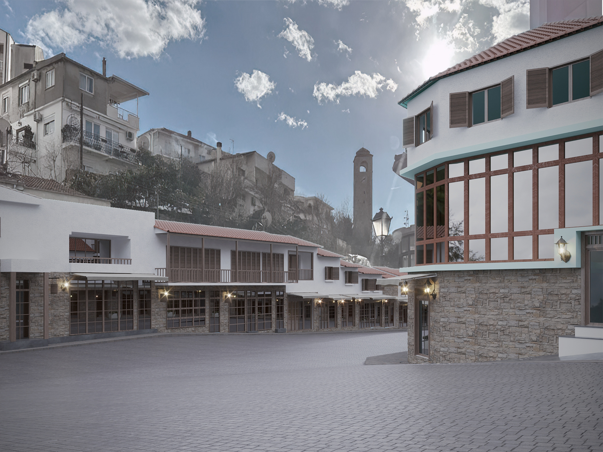 Ulcinj Bazaar Facade Adaptation-10