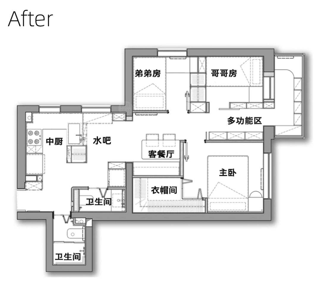 45㎡小户型逆袭丨中国北京-9