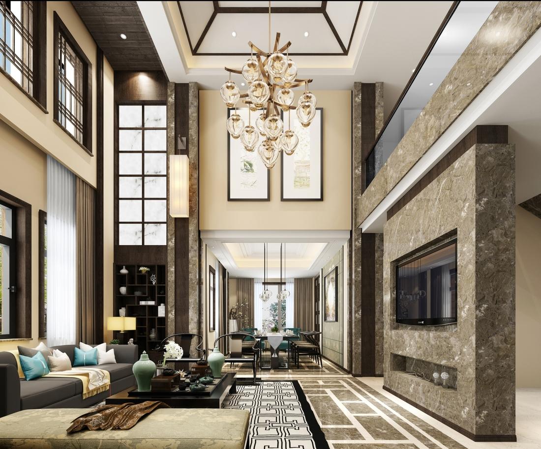 华润悦府茶室——高驰设计胡美进新作演绎禅意空间-2