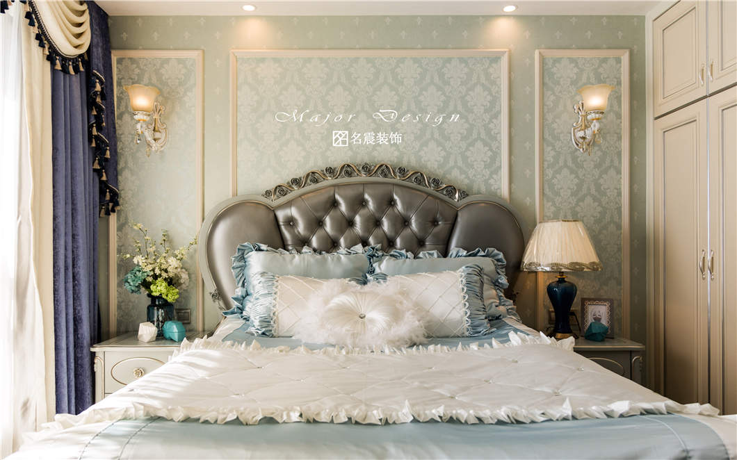 新洲花苑 130㎡美式混搭家居，自由浪漫的生活空间-21