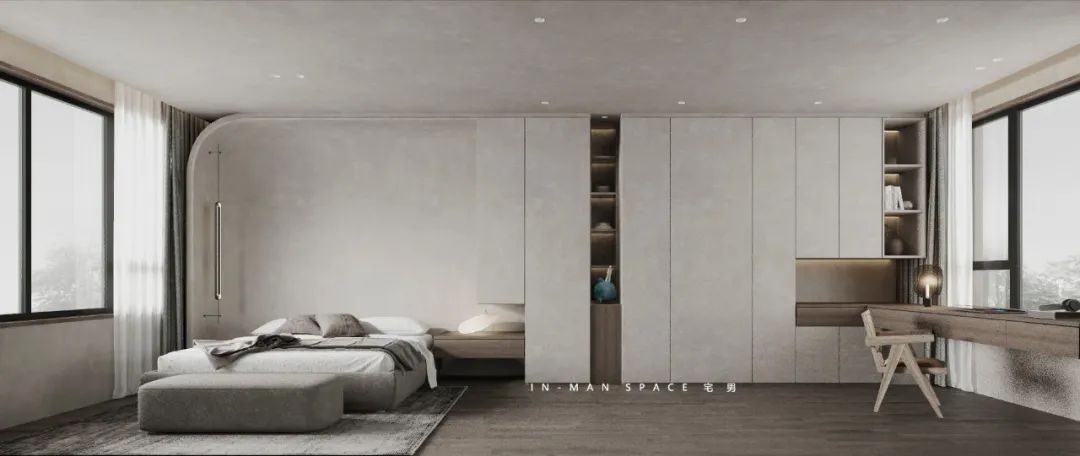 宅男空间设计 | 紫金学府,温馨现代的线性美-26