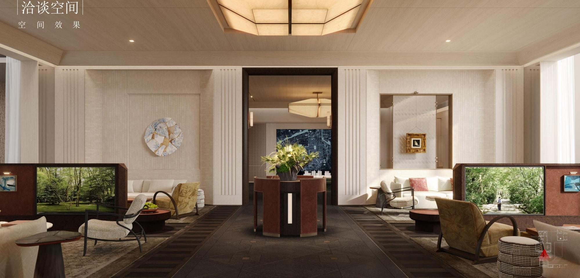 水平线设计 | 西安绿城桂冠东方售楼处&架空层&大堂方案292P-64