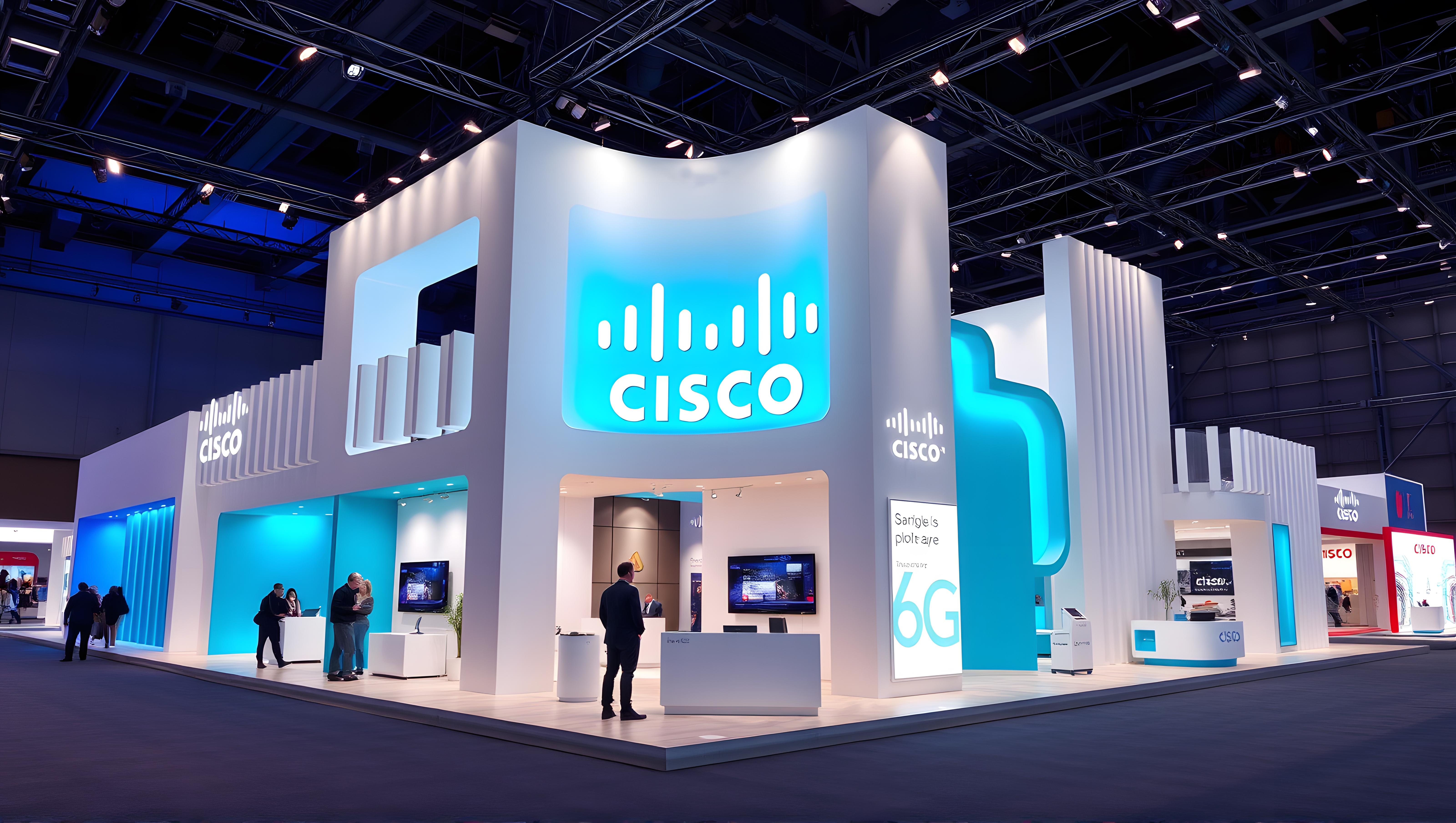 Cisco MWC booth design. Flux AI simulation generation.-17