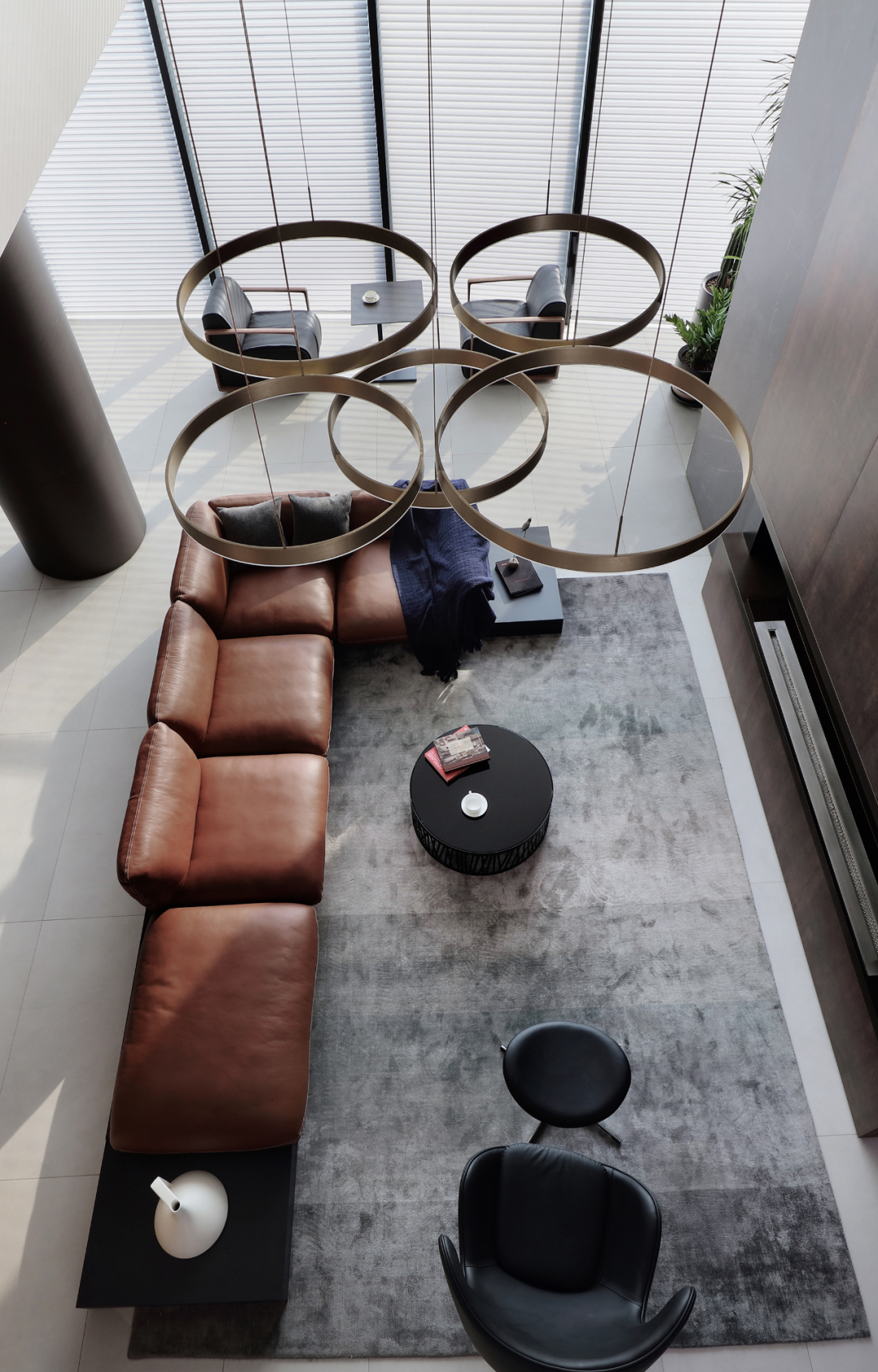 苏州玲珑湾 520m²顶级湖景复式丨中国苏州丨石木空间建筑设计-10