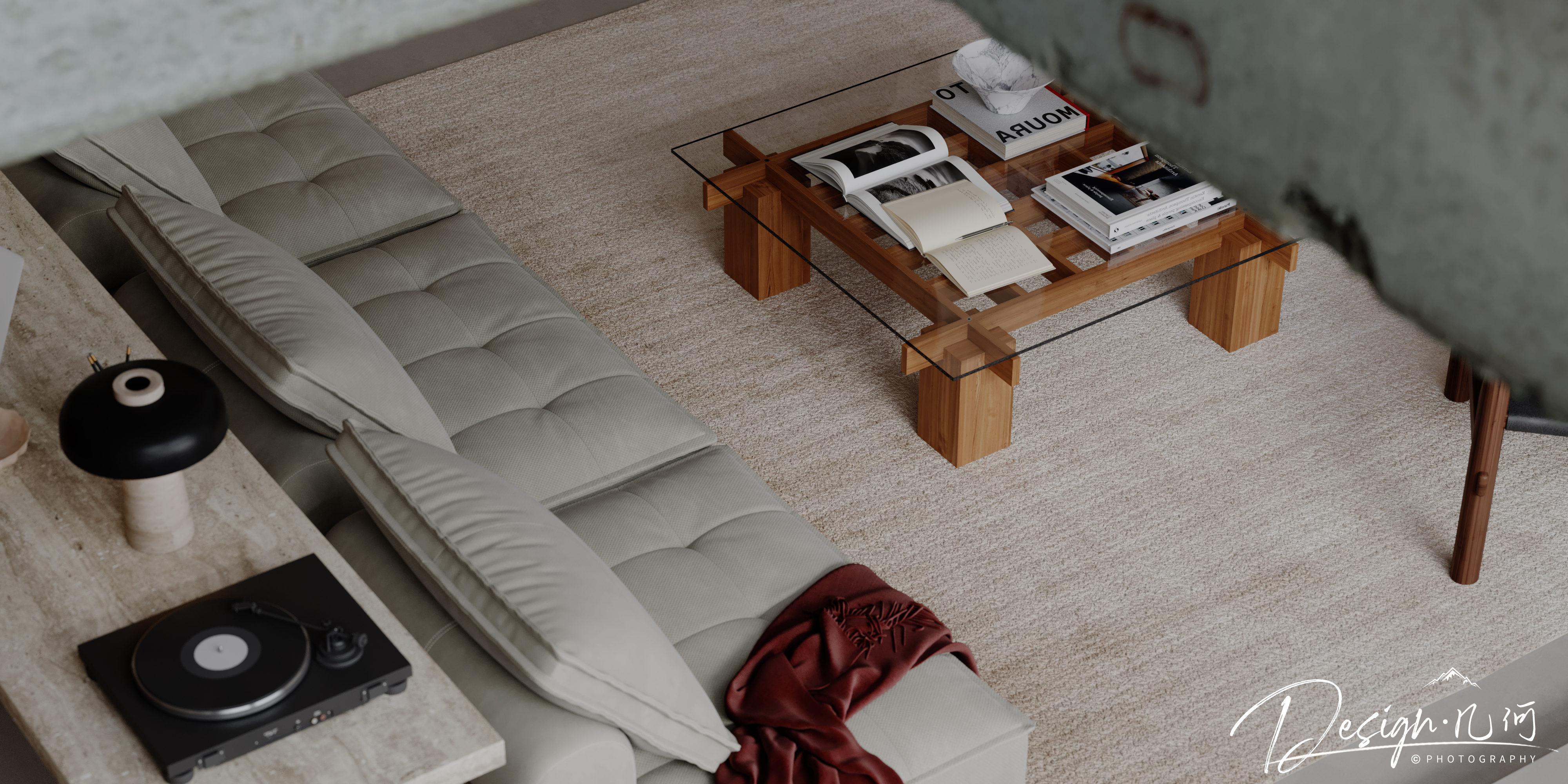 几何空间视觉表现 | 天玺湾中古风客餐厅（阴天篇）-24