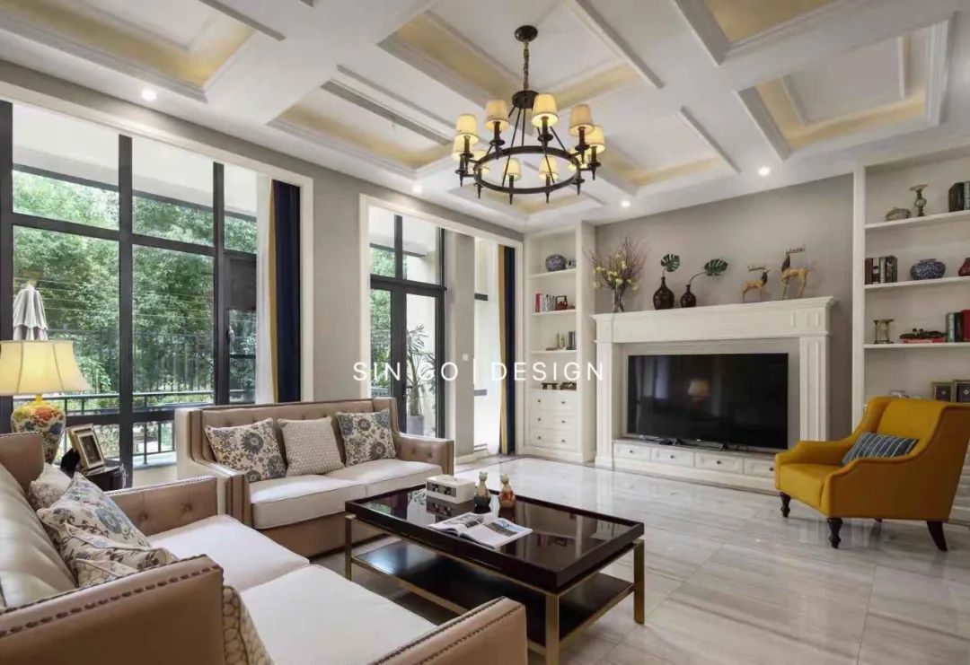 湖畔御园美式联排别墅设计丨星杰-1