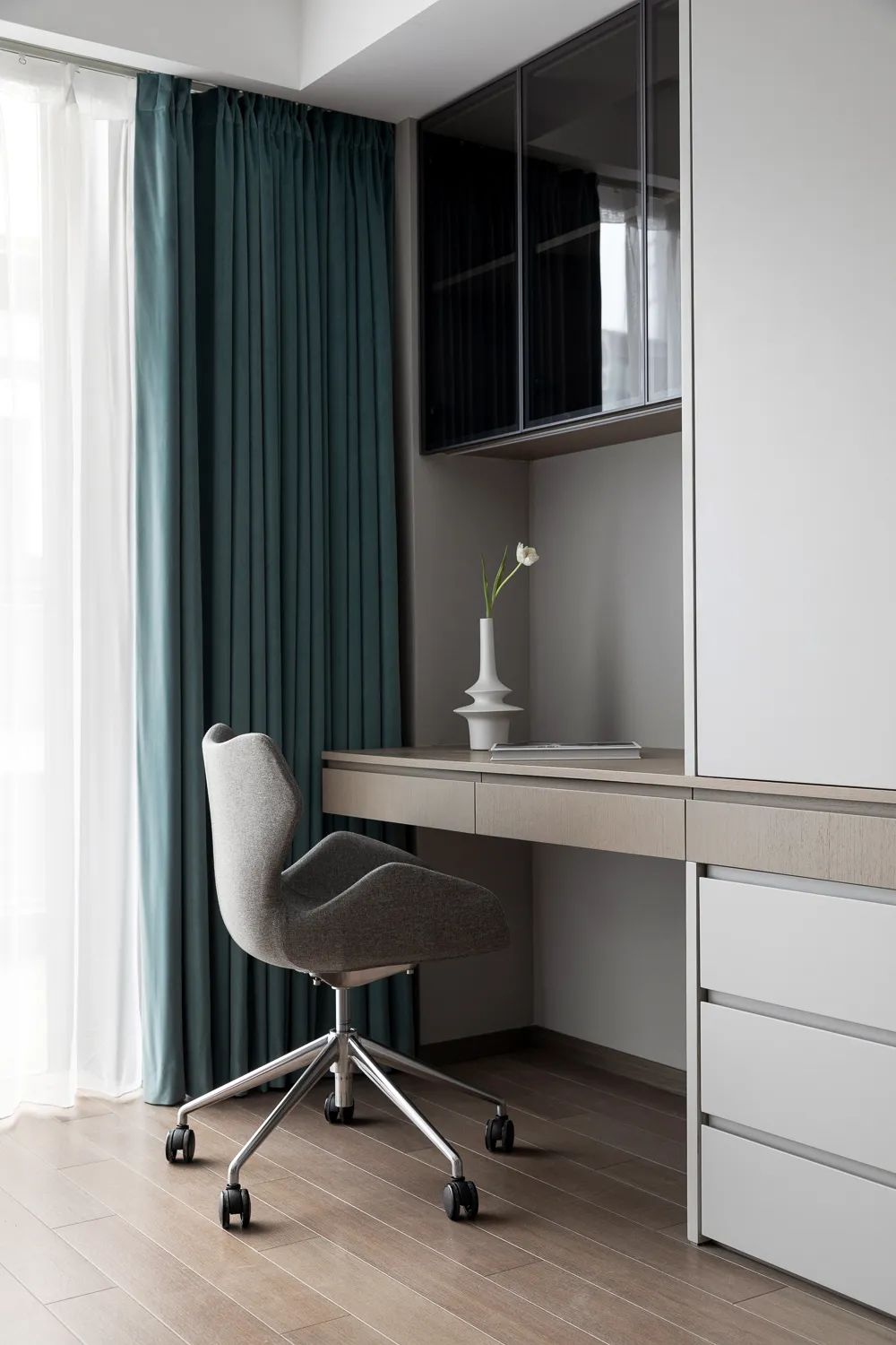 黑白灰的现代简约之家丨中国杭州丨意墅空间设计-36