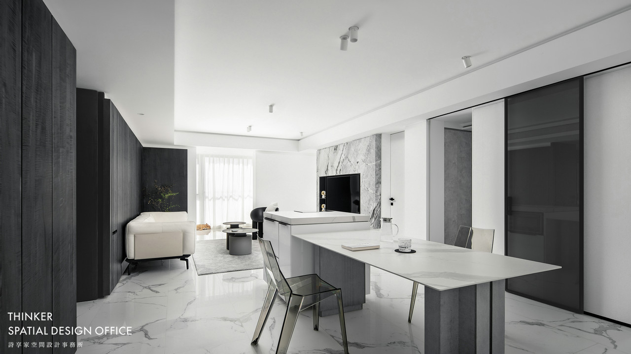 诗享家设计 | 140㎡高级灰现代简约住宅,生活不寻常-38