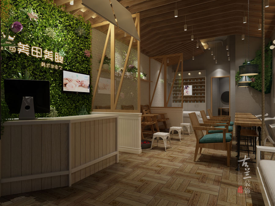 成都美甲店装修设计成都美甲店设计案例成都美甲店装修公司-11