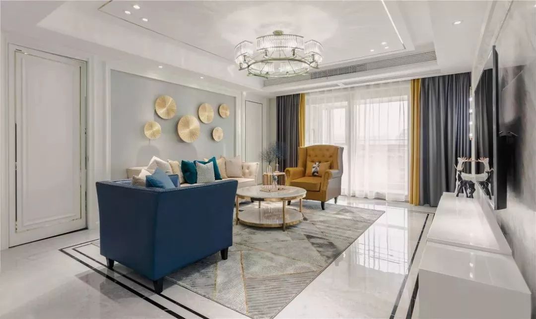 轻奢美式四居室,优雅气质满溢-13