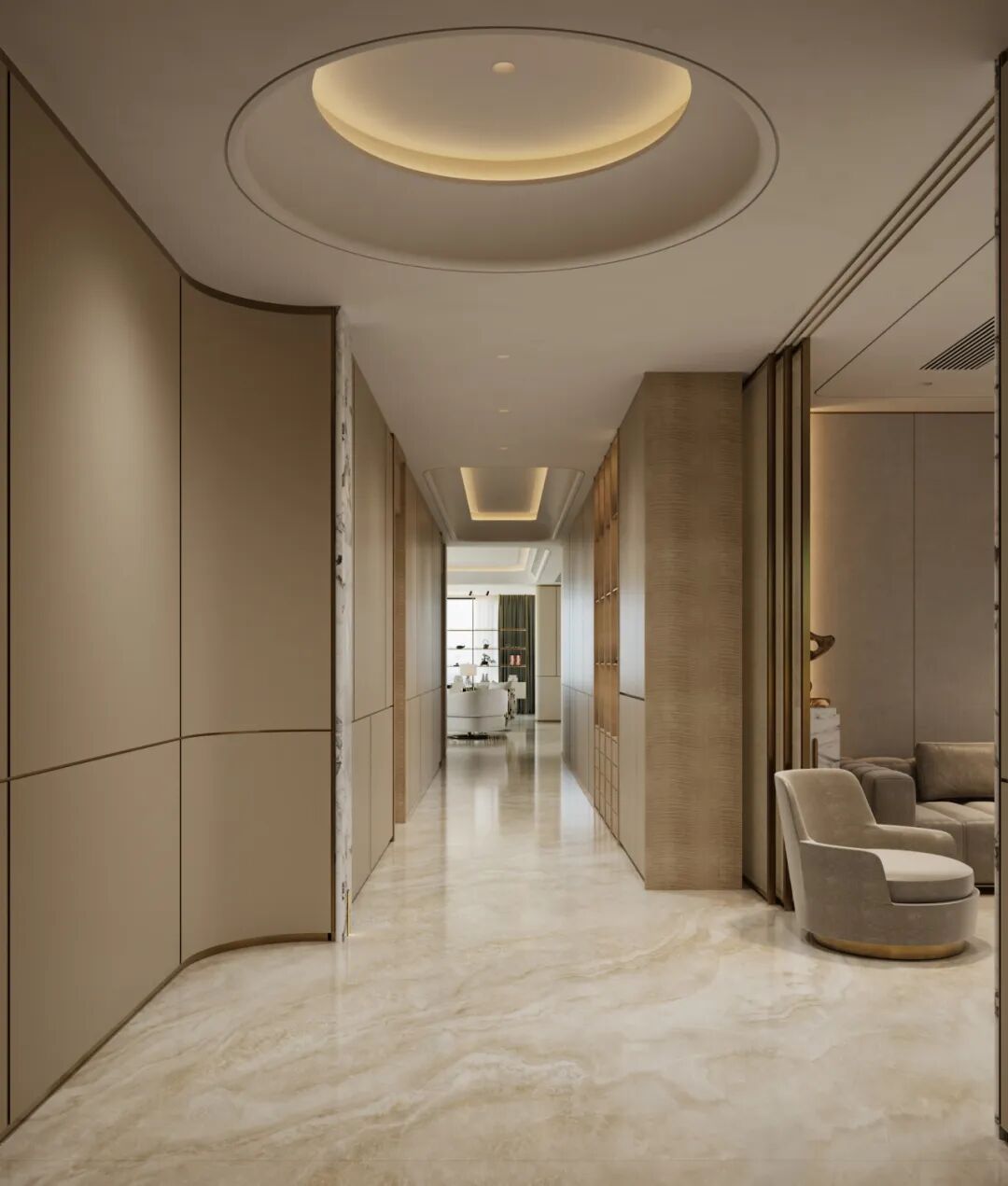 600㎡现代轻奢风丨浏河景苑丨中国湖南丨纵向·空间设计-45