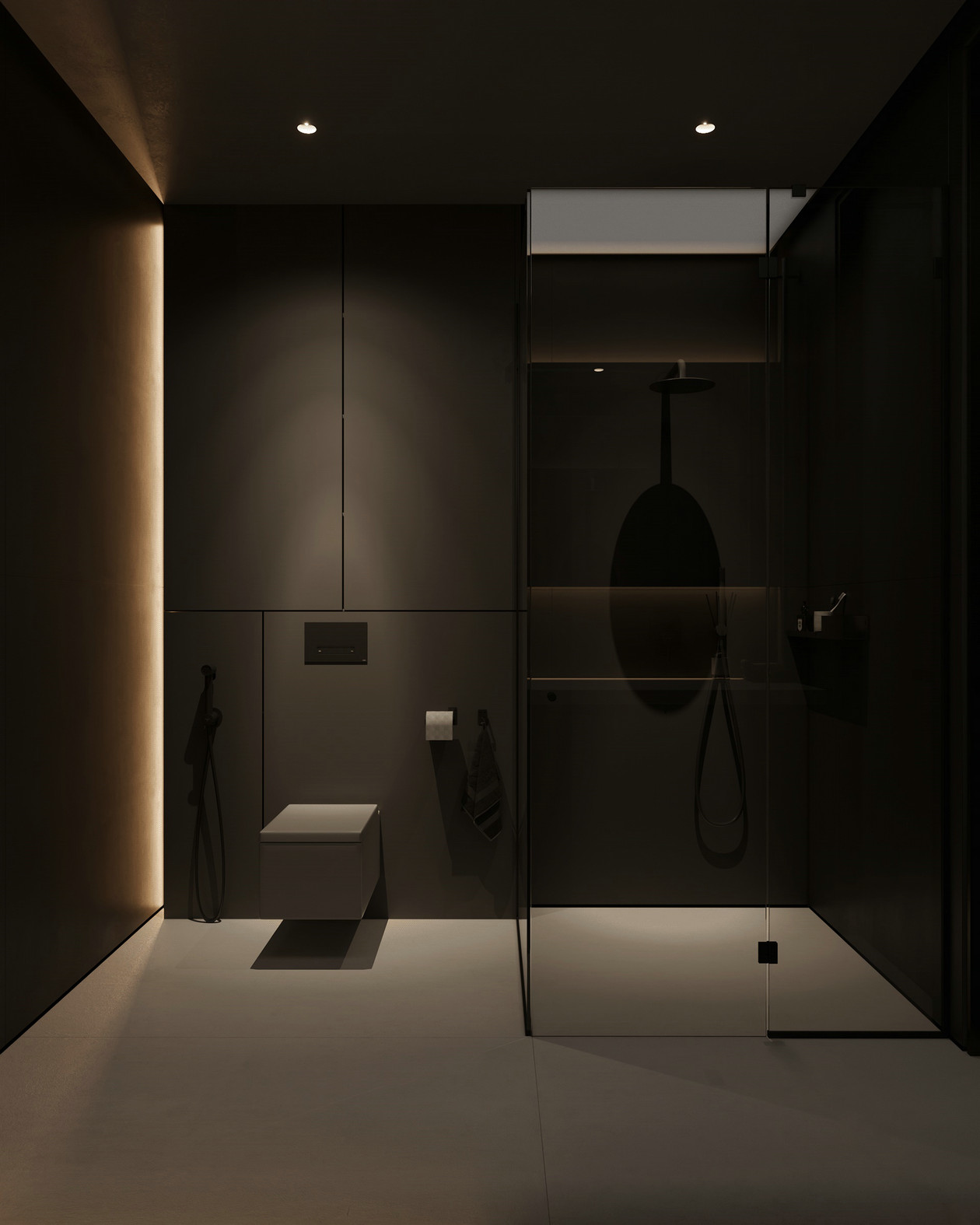 黑色系复试公寓设计 一种极致的高级感！-11