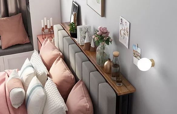 小卧室大收纳，14 种床头柜替代方案-17