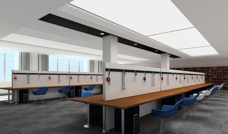 烟台惠通网络科技现代简约办公楼设计-10