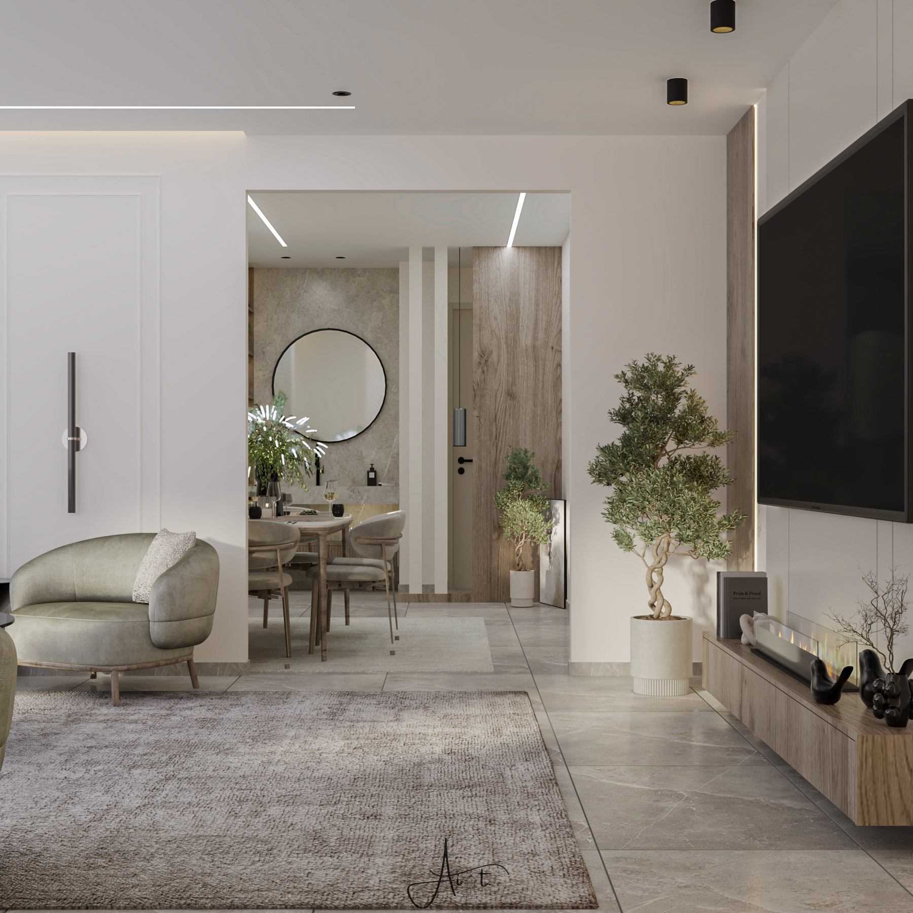 تصميم داخلي لمنزل موردين-7