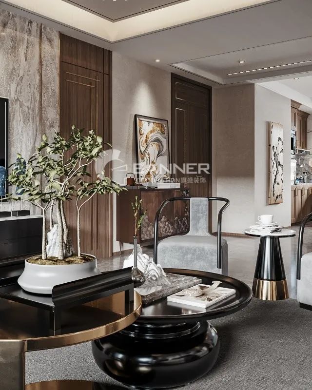 曲江别墅 | 新中式韵律与品质生活共存的空间设计-45