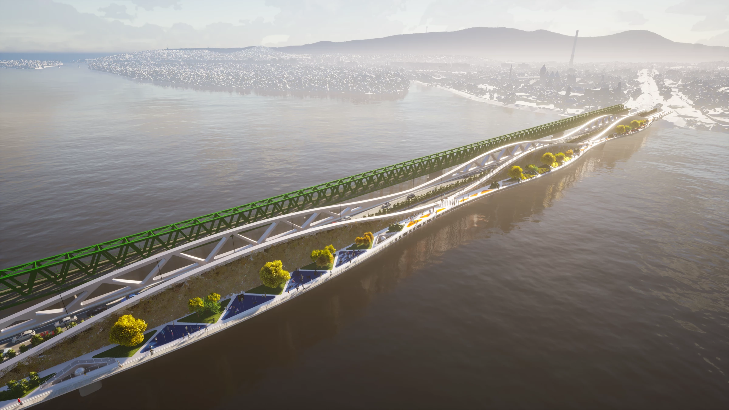 Chameleon 城市桥梁丨匈牙利布达佩斯-25