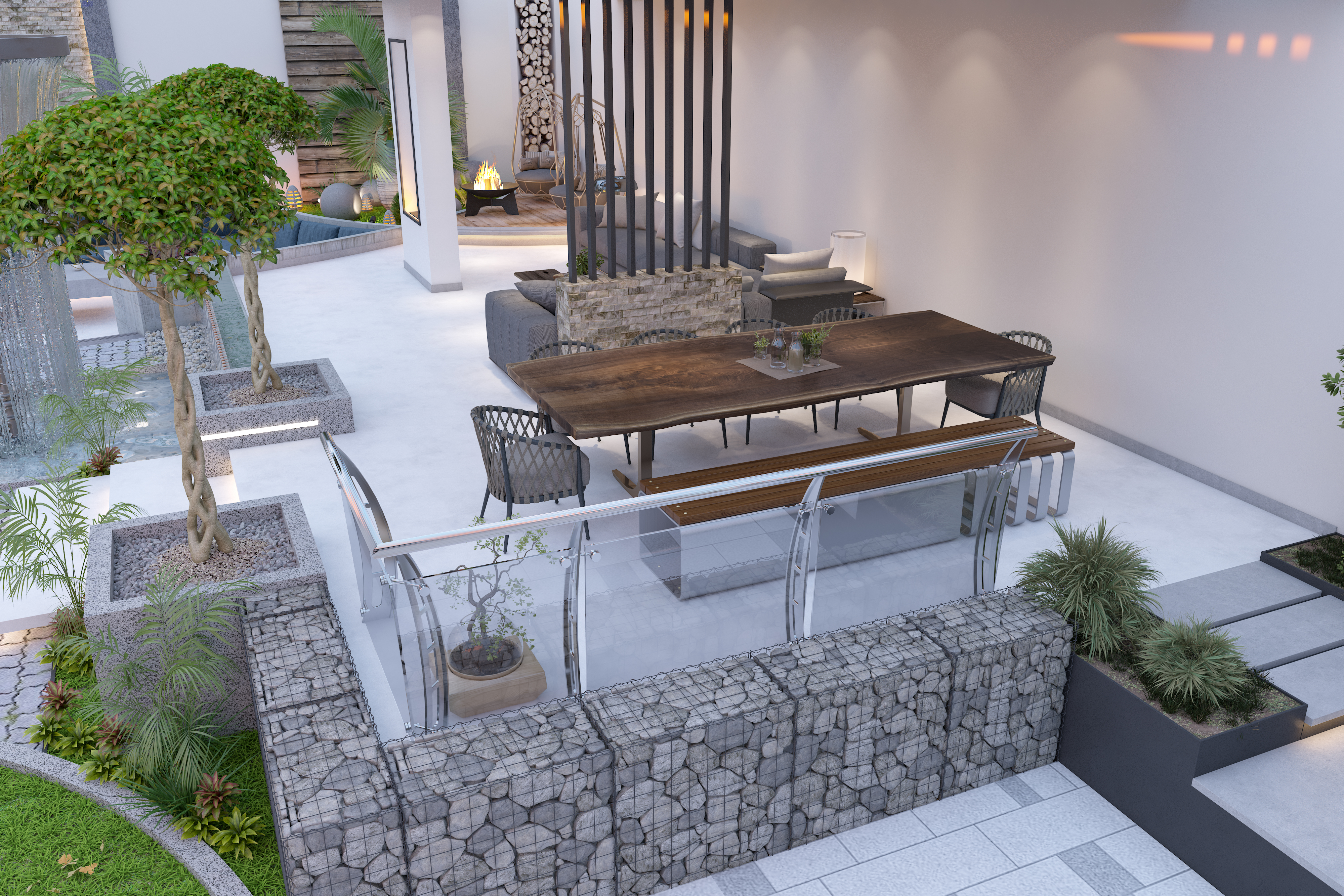 别墅后院花园丨laarte.ae-18