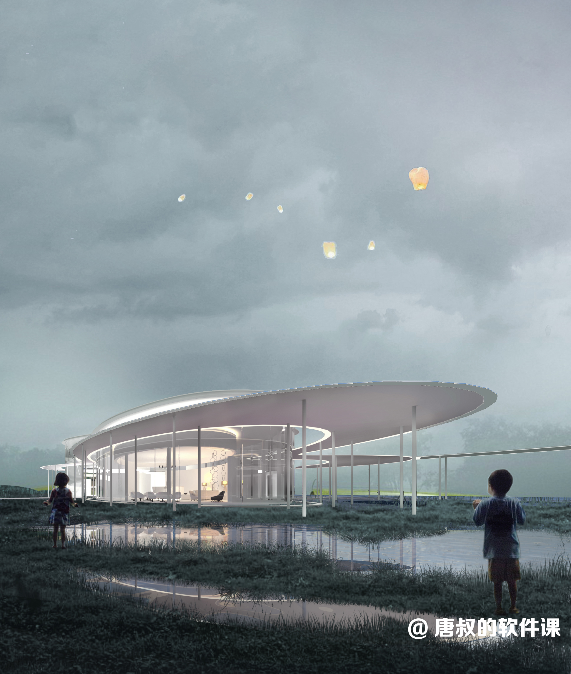 越秀天悦江湾XAA公共画廊—写实渲染效果图-3